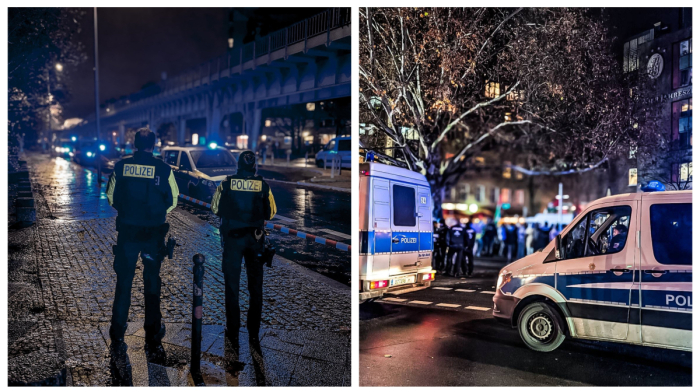 Eighteen people arrested as anti-police protests turn violent in Berlin