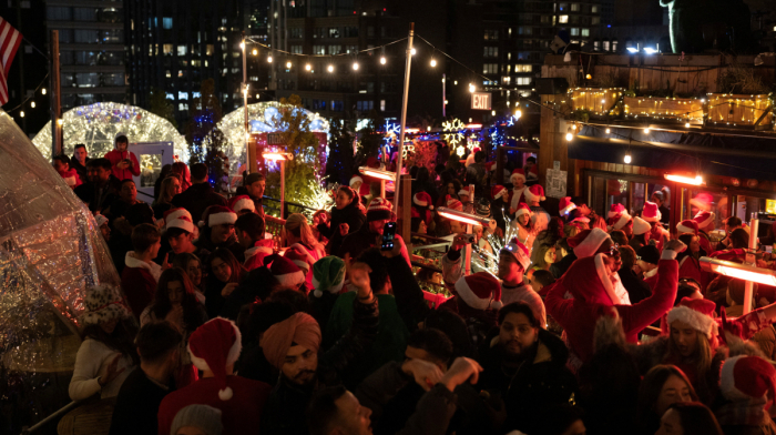 Thousands take to NYC streets for SantaCon celebration