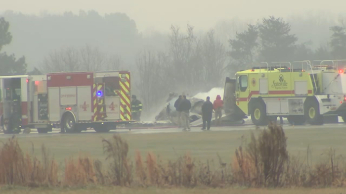 Plane crashes at North Carolina regional airport, sparks large fire