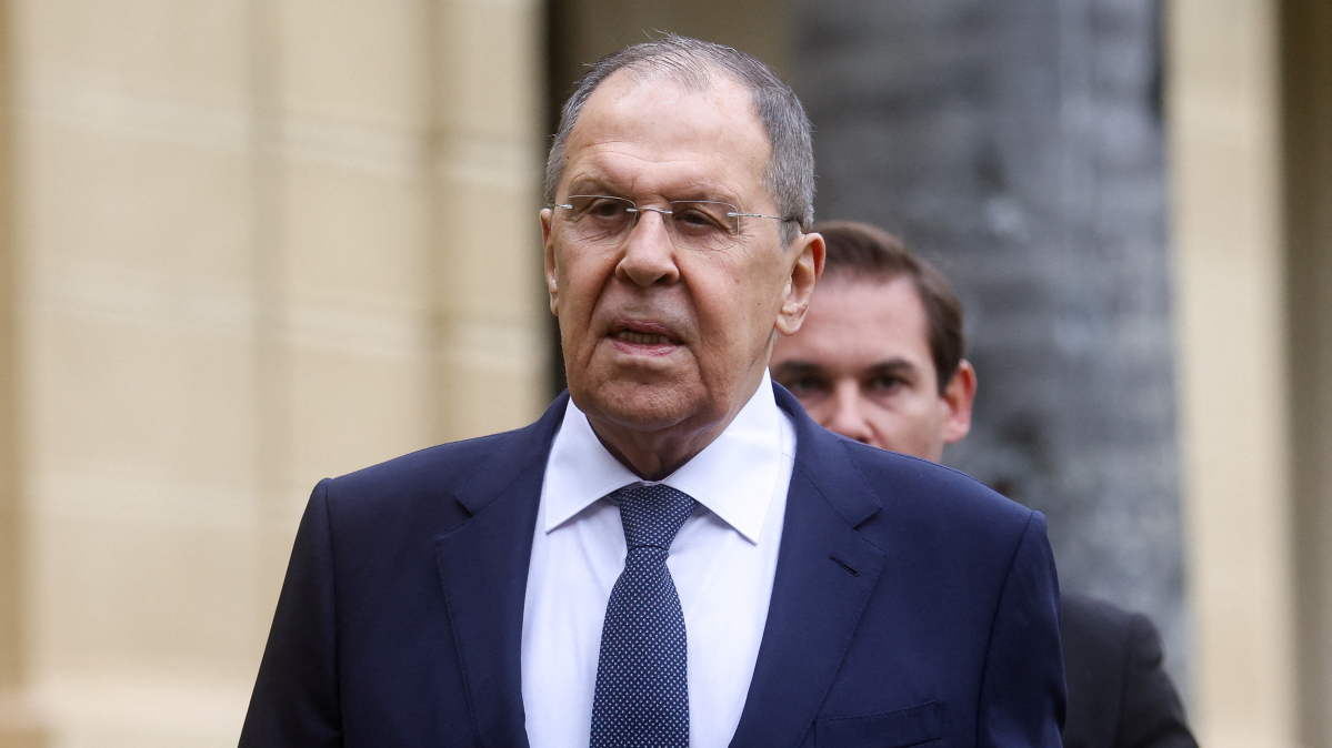 Russian Foreign Minister Sergey Lavrov arrives in Egypt