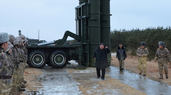 North Korea's Kim Jong Un oversees test-firing of long-range missile, KCNA says