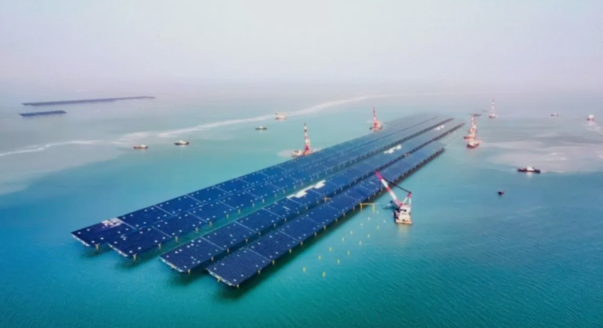 China connects worldâs largest offshore solar project