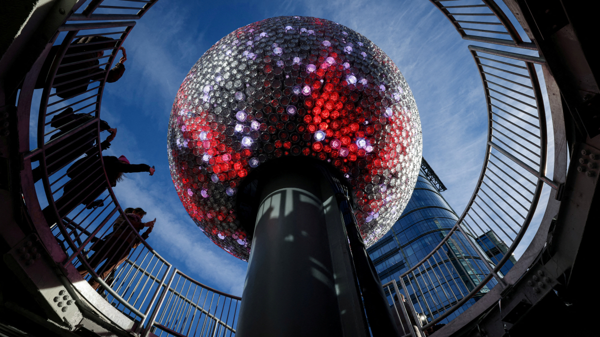 Times Square tests New Year’s Eve crystal ball ahead of countdown