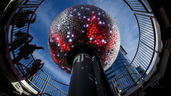 Times Square tests New Year’s Eve crystal ball ahead of countdown
