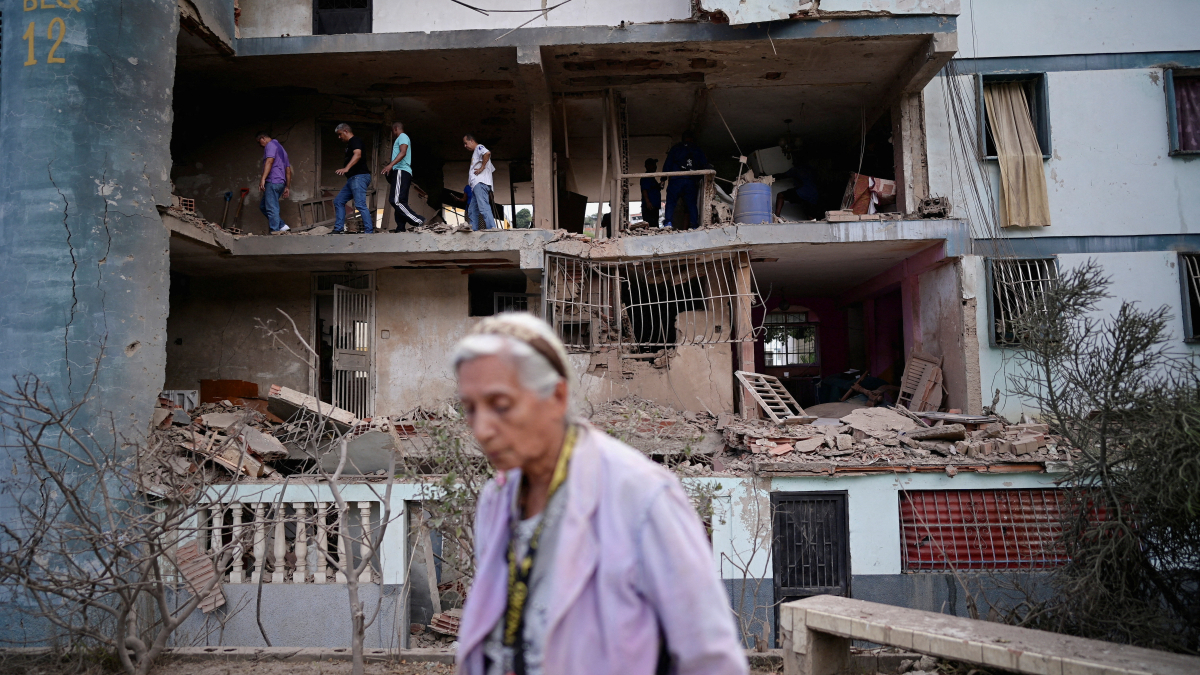 Homes damaged near Caracas after U.S. operation