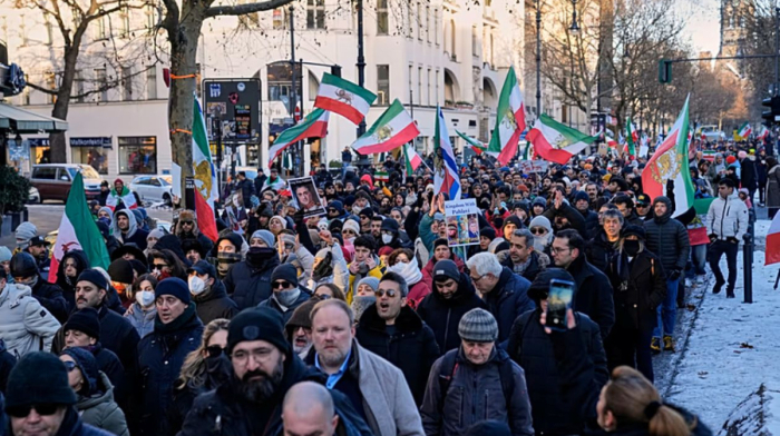 European cities stage solidarity protests as Iran unrest deepens