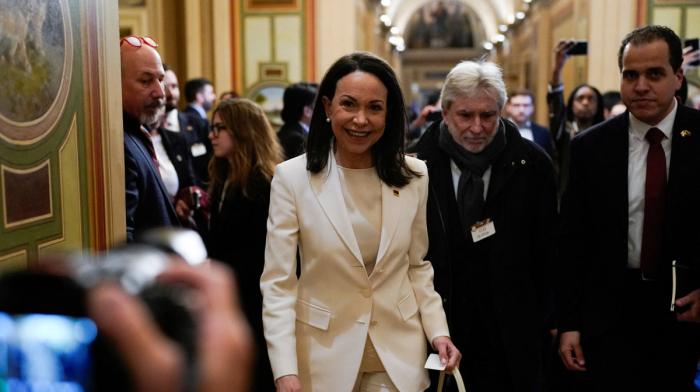 Machado says she presented Trump with her Nobel Peace Prize medal