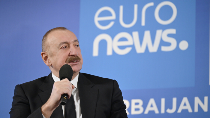 Azerbaijani President speaks to Euronews at WEF 2026 on regional peace and energy security
