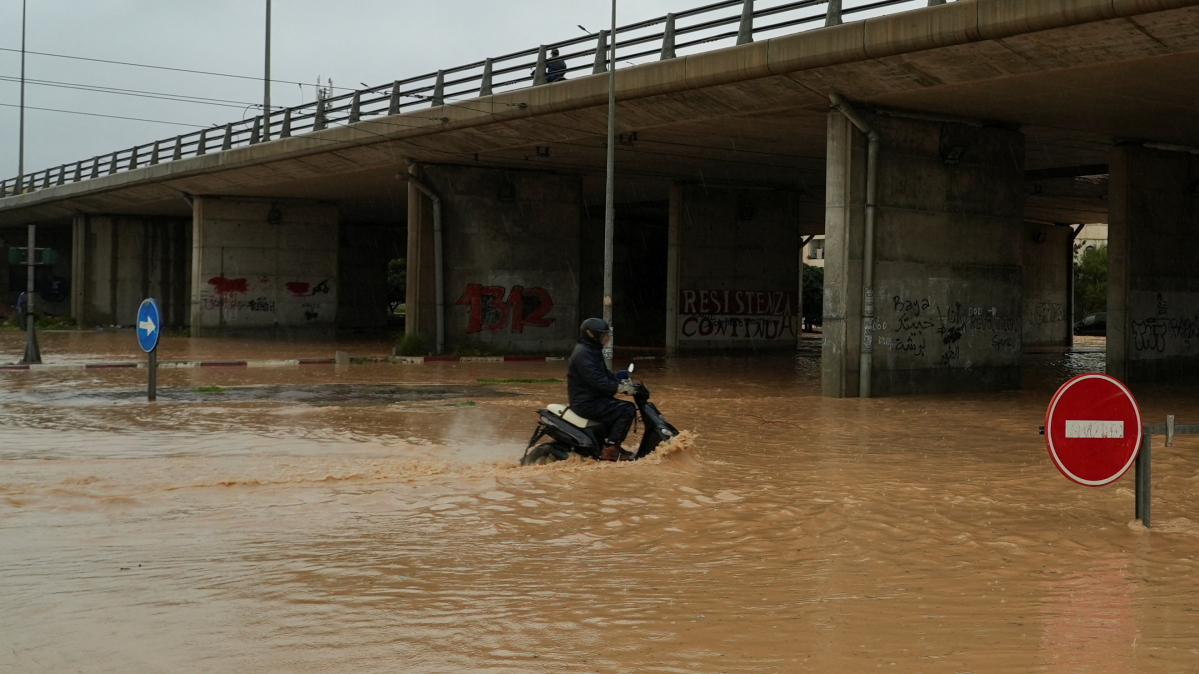 At least four dead as floods sweep across Tunisia