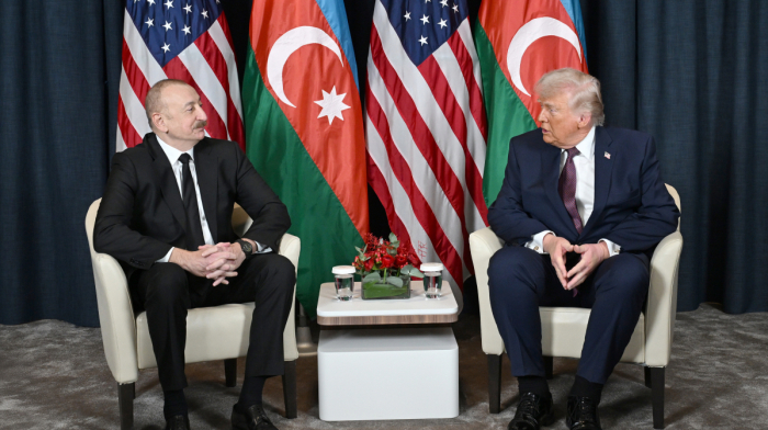 Azerbaijani President Aliyev and U.S. President Trump talk peace in Davos