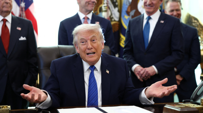 Trump says U.S. sending larger number of ships toward Iran, hopes for deal