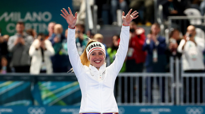 Speedskater Lollobrigida wins Italy’s first gold of Milan Cortina Olympics