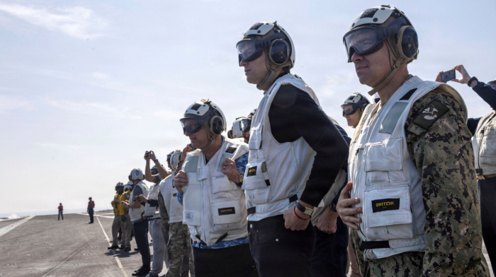 Witkoff, Kushner tour USS Abraham Lincoln after Iran talks in Oman