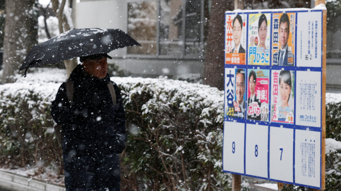 Japan's Takaichi set for landslide election win, exit poll shows
