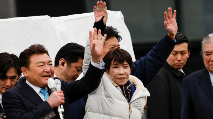 Japan’s Takaichi coalition heads for a landslide win, exit polls suggest