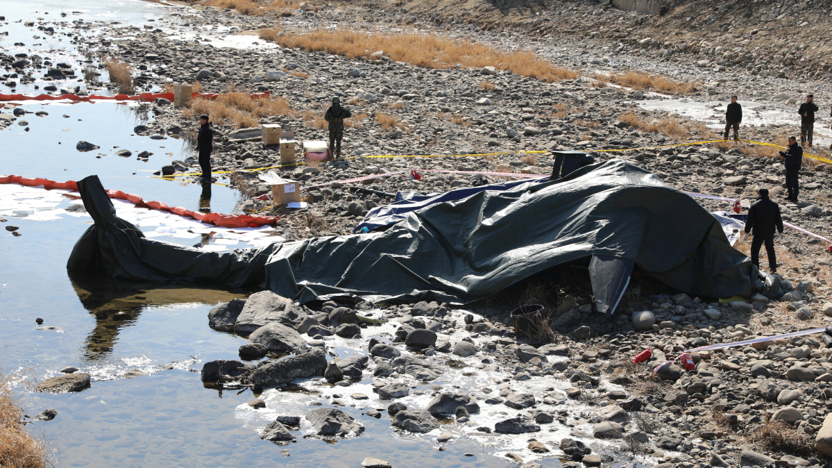 South Korean military helicopter crashes in training killing two people
