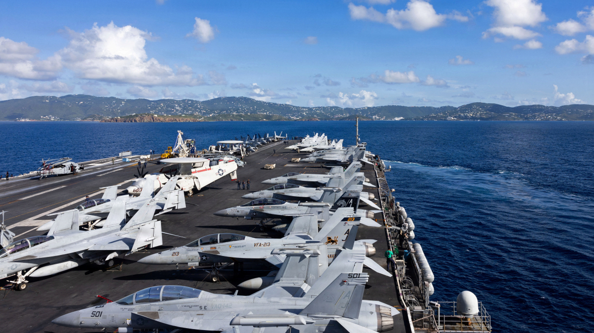 Aircraft carrier redeployed to Middle East as U.S. strengthens naval pressure on Iran