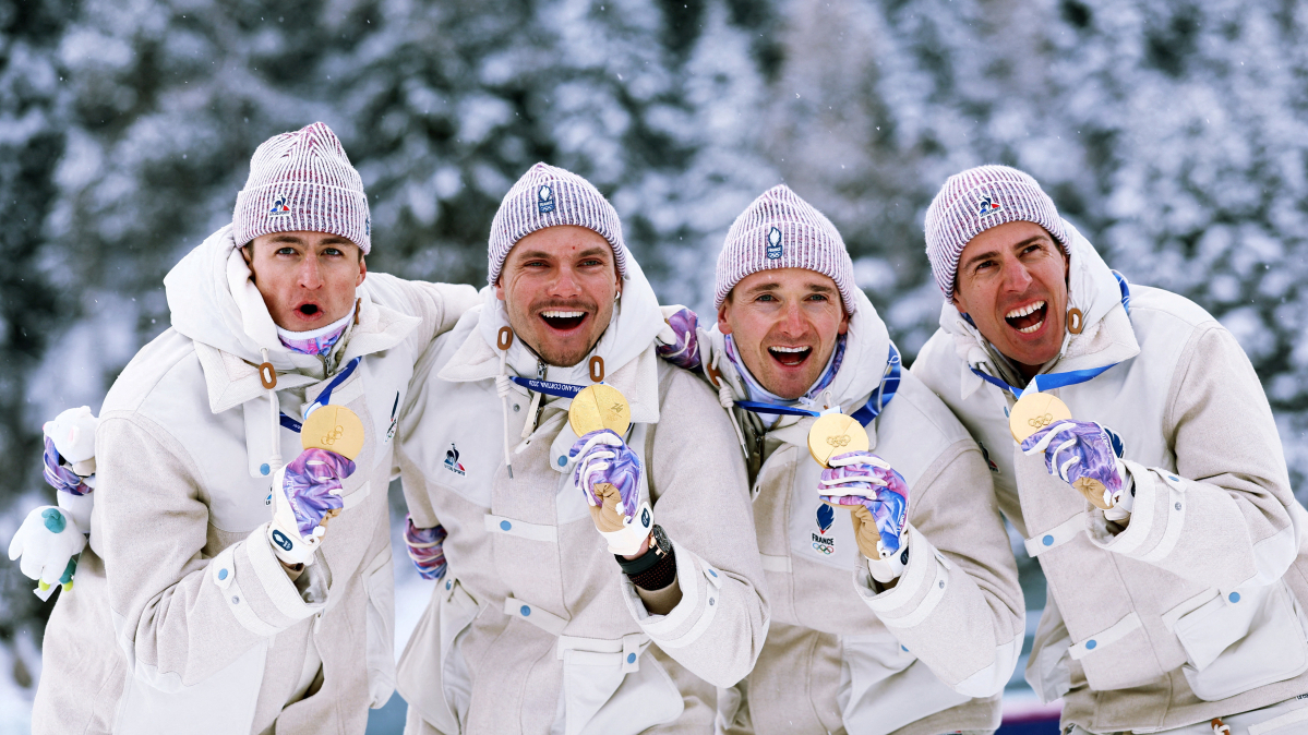 France wins historic Olympic gold in men’s biathlon relay