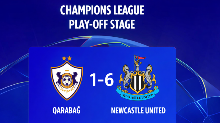 Newcastle United defeat Qarabag 6–1 in Champions League play-off first leg