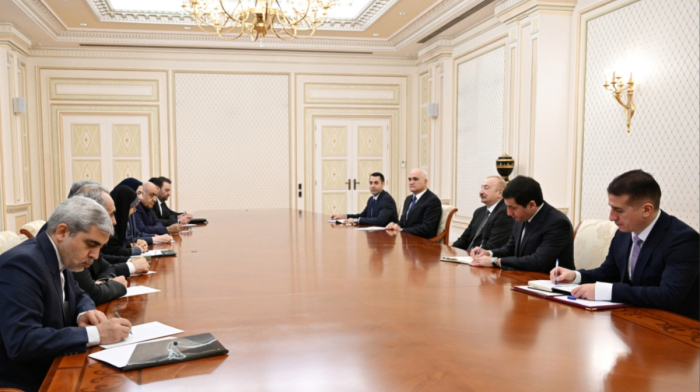 Azerbaijan's President meets Iranian delegation to advance regional cooperation