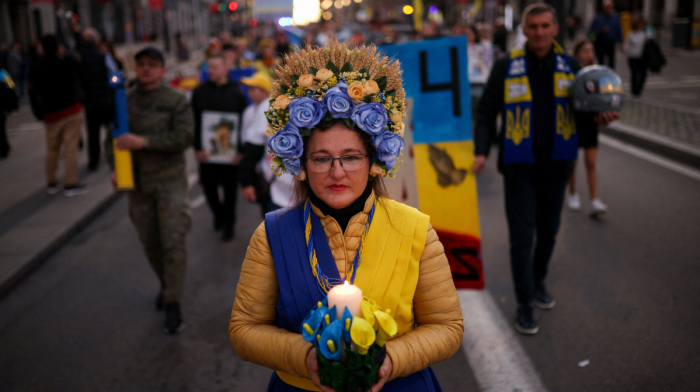 Ukraine war fourth anniversary: Protests across Europe as casualties mount and Lviv honours the fallen