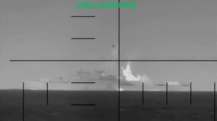 U.S. Department of Defense releases video of submarine strike on Iranian warship off Sri Lankan coast