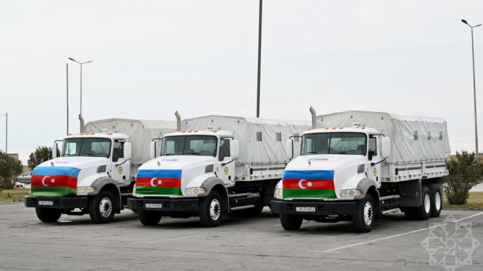 Azerbaijan sends humanitarian supplies to neighbouring Iran