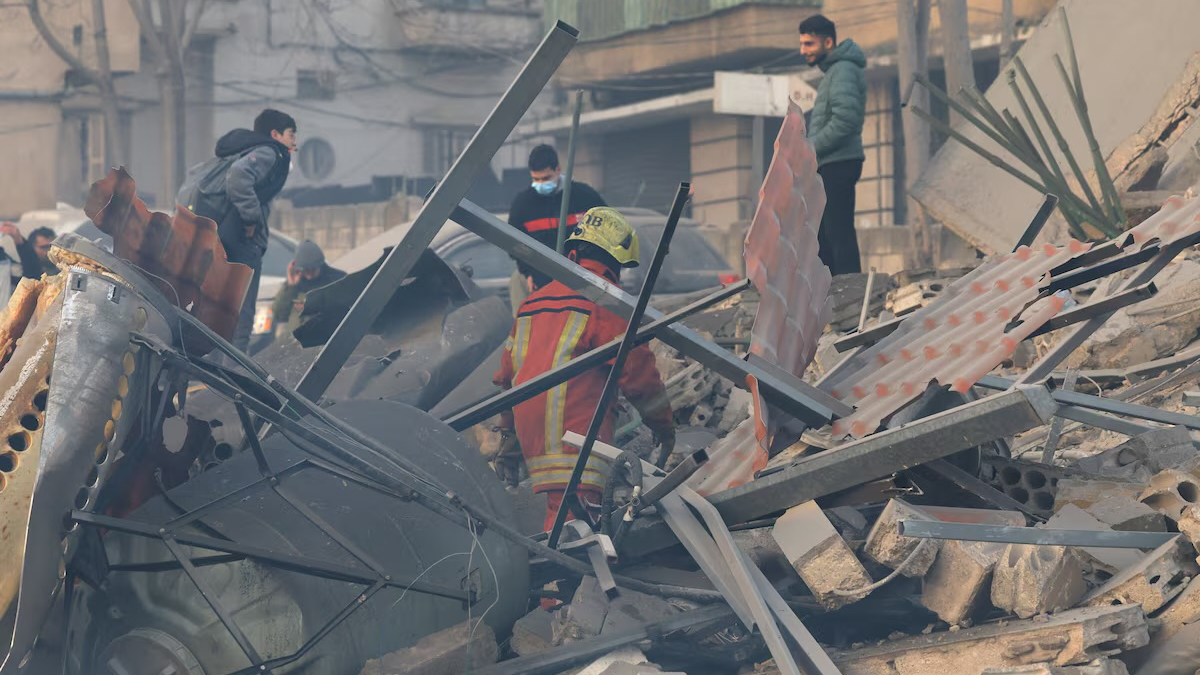 Israeli strikes on central Beirut kill at least six people