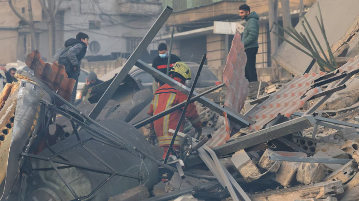 Israeli strikes in central Beirut kill six people