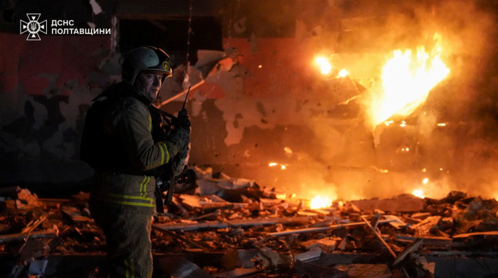 Russian missile and drone attack kills three in Ukraine as Moscow goes on high alert