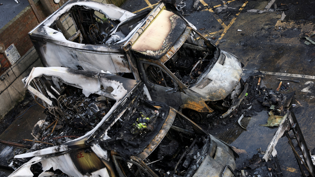 UK police arrest two men over arson attack on Jewish community ambulances in London