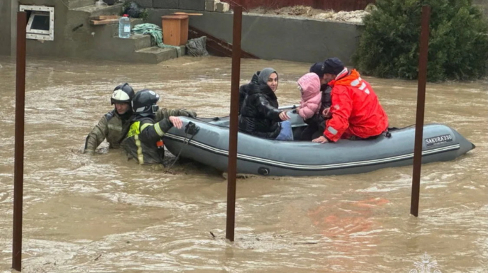 Apartment block collapses and man missing in landslide as Dagestan floods enter second week