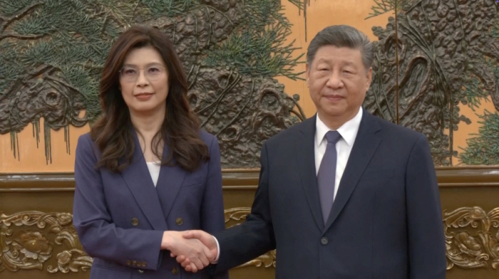 China's Xi meets Taiwan opposition leader in rare talks, urges closer ties but rejects independence