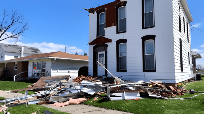 Suspected tornado tears through Illinois town leaving widespread damage