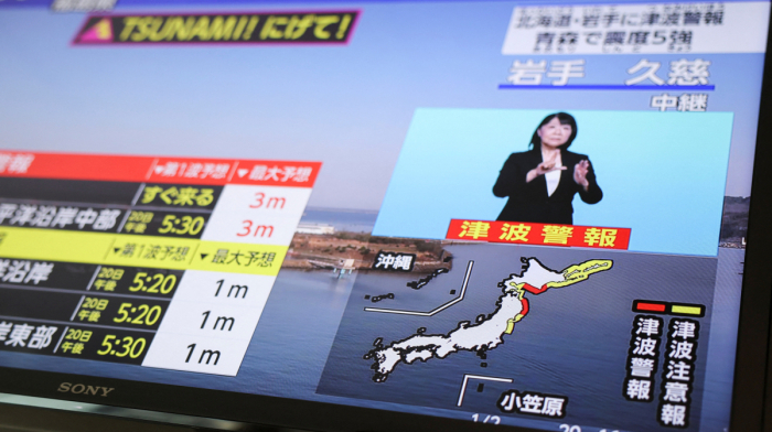 Powerful earthquake triggers tsunami warning in north-east Japan