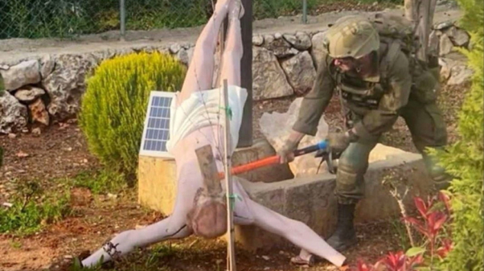 Israeli leaders condemn soldier over crucifix desecration in southern Lebanon