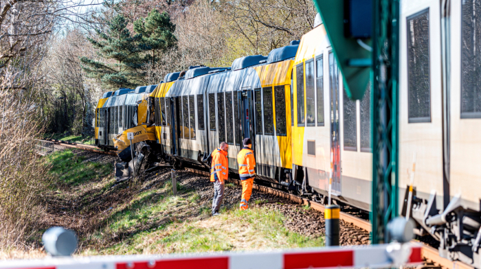 Two trains collide in Denmark, injuring 17 people, five critically