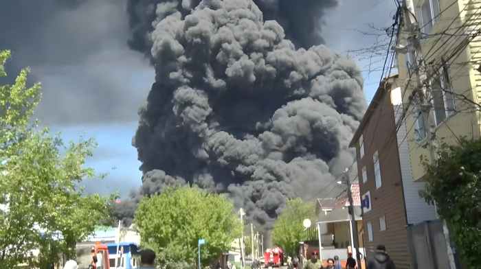 Ukraine drone strike triggers major fire at Russia’s Tuapse Black Sea port