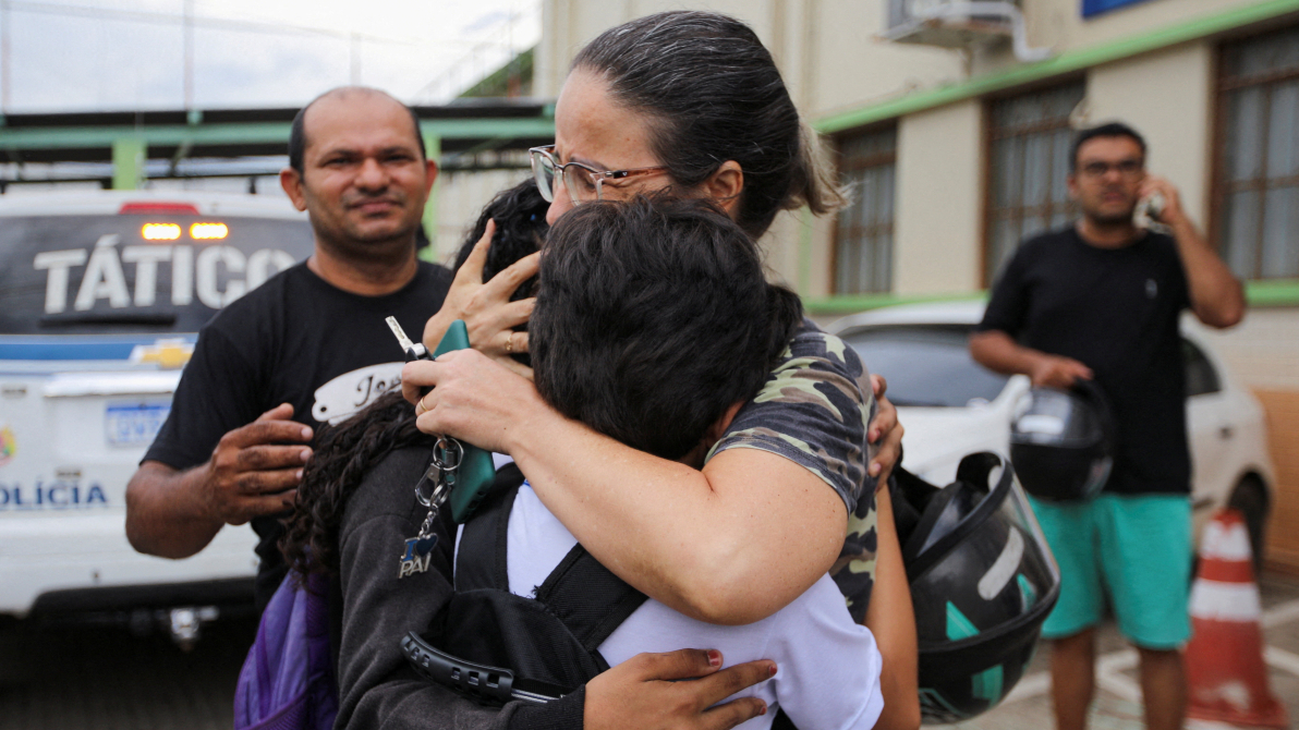 Teen suspect arrested after deadly school shooting in Brazil