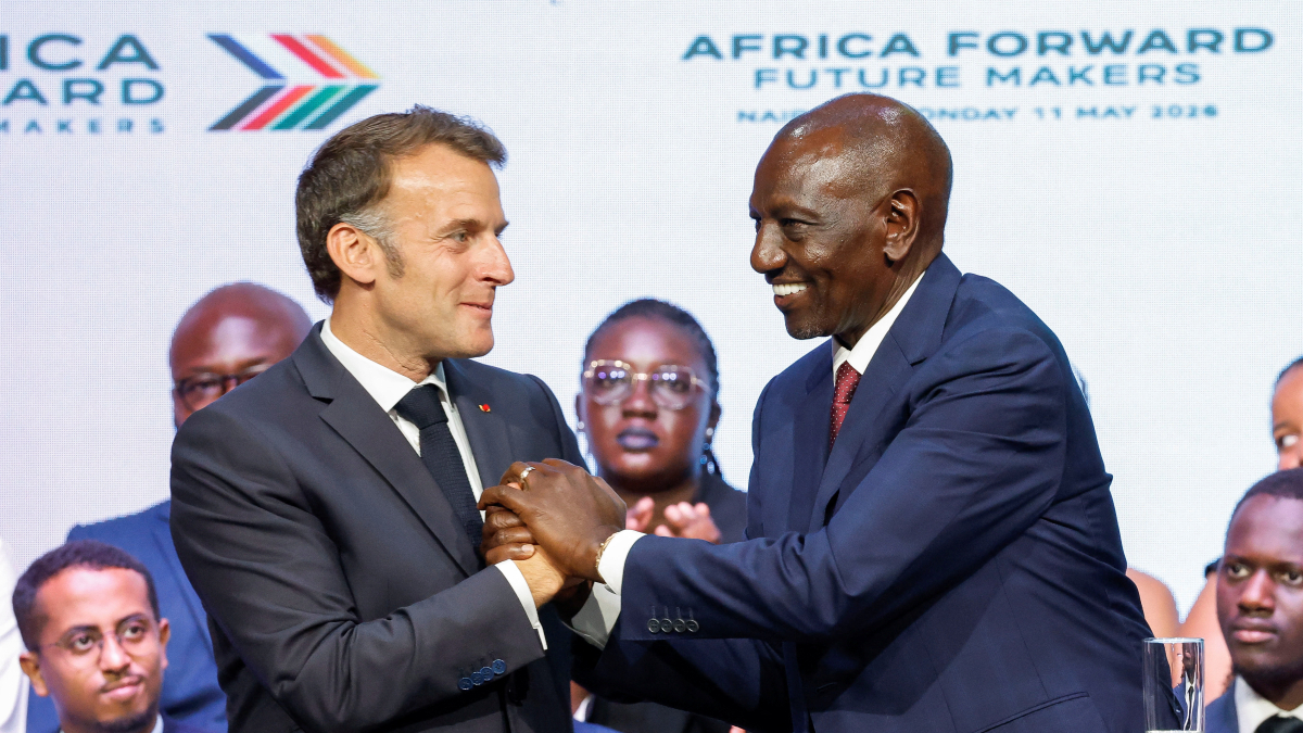 Macron opens first French business summit in English-speaking African nation