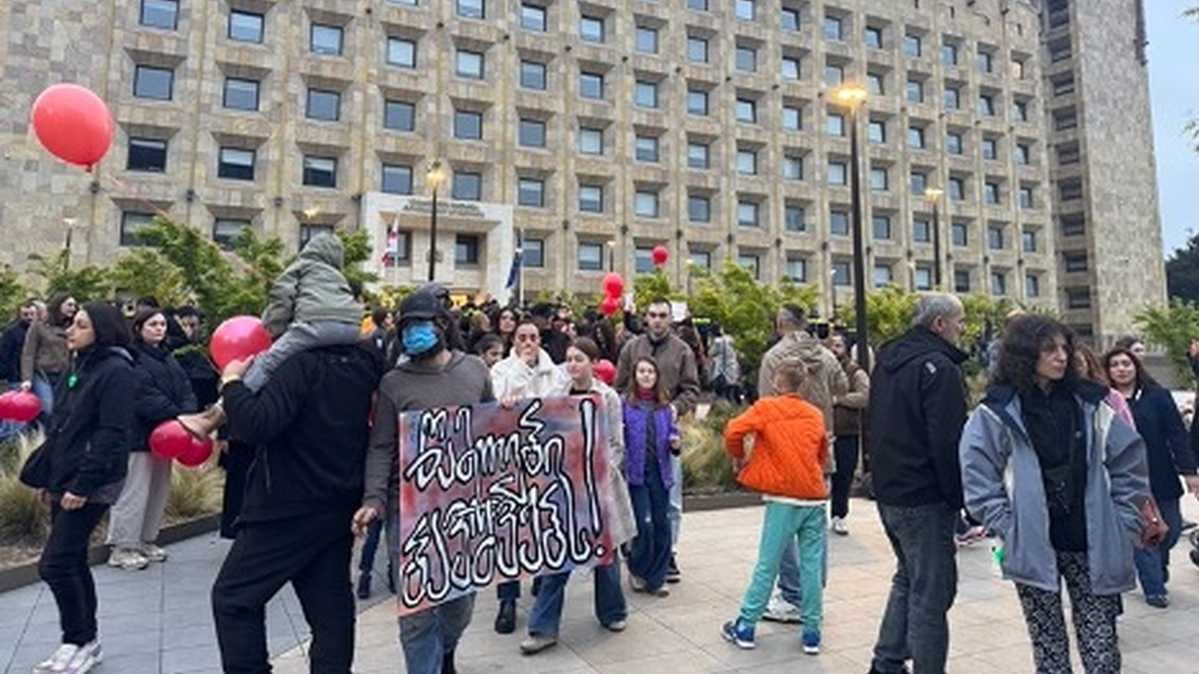 'Give our kids the medicine': Georgian parents are sleeping in the rain for the right to keep their sons alive