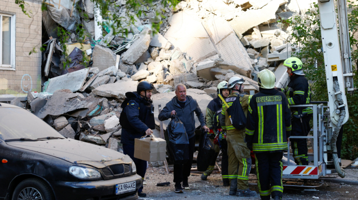Kyiv under attack from Russian drones and missiles, injuring dozens
