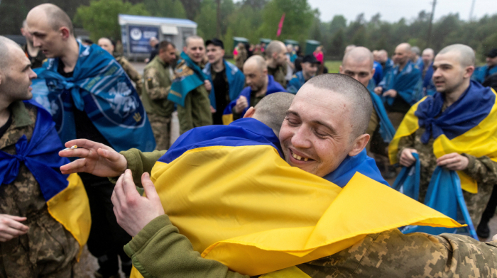 Russia and Ukraine swap war dead and prisoners as Moscow launches biggest 48-hour aerial attack since conflict began