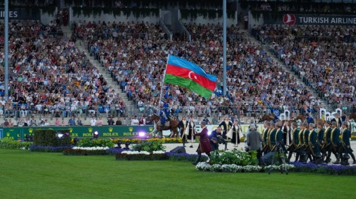 Azerbaijan showcases Garabagh horses at equestrian festival in Germany