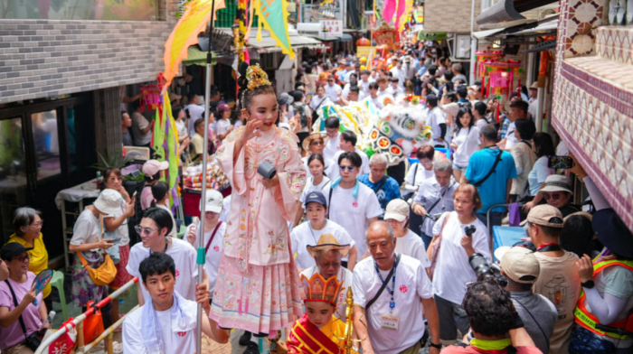 Hong Kong’s Cheung Chau Bun Festival draws thousands with ‘floating children’ parade