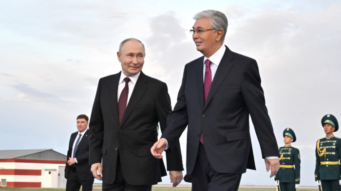 Putin arrives in Kazakhstan for rare second state visit