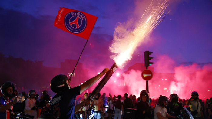 Violence mars PSG celebrations in Paris leaving one dead and hundreds injured