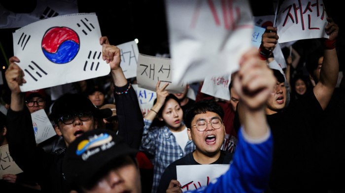 Thousands demand South Korea election re-run after ballot shortages