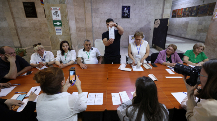 Armenia's ruling party takes early lead with 54% in parliamentary election