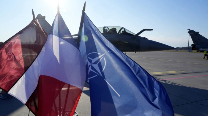 French NATO jet intercepts drone in Latvian airspace